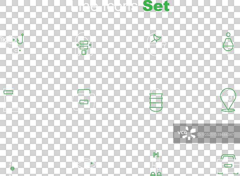 设置钓鱼钩 渔夫裤 钓竿 渔网图片素材