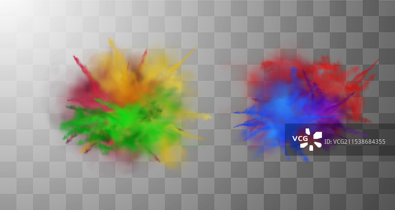 展示一组霍利节霓虹灯图片素材