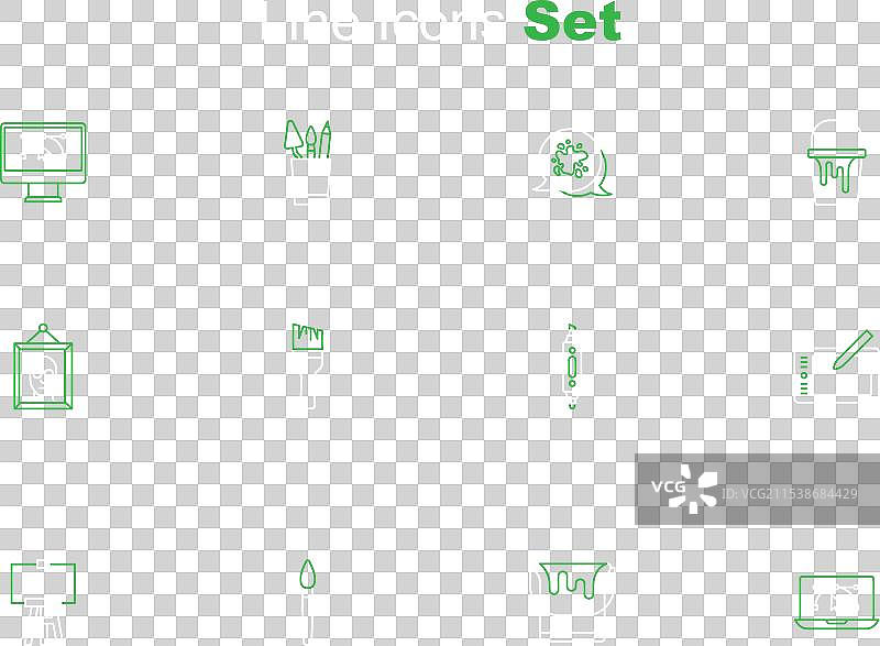 设置带有设计程序的绘图电脑图片素材