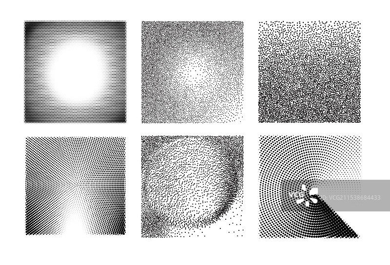 一组颗粒状噪音图片素材