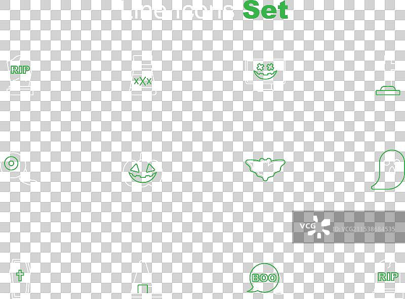 带有“安息”字样的墓碑和幽灵的对话气泡图片素材
