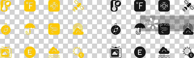 设置卫星指南针，西风，雾和云图片素材