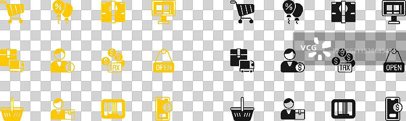 在线购物屏幕上的买家税款支付图片素材