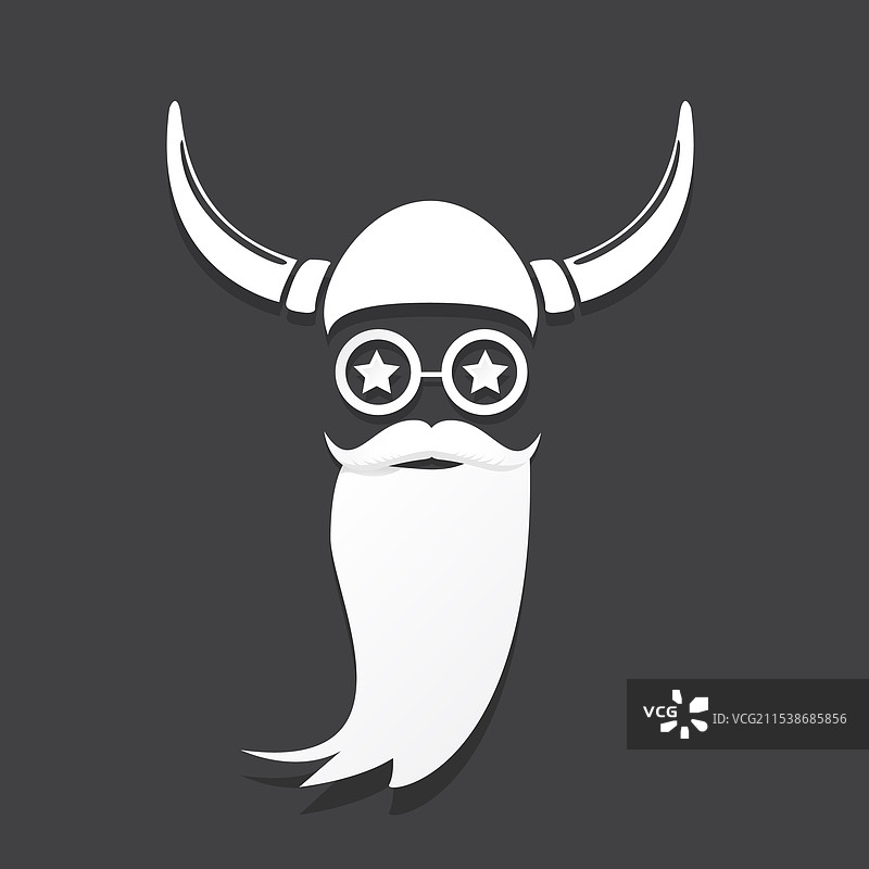 有胡子的圣诞老人图片素材