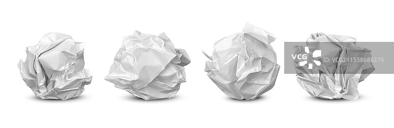 废纸团垃圾球图片素材