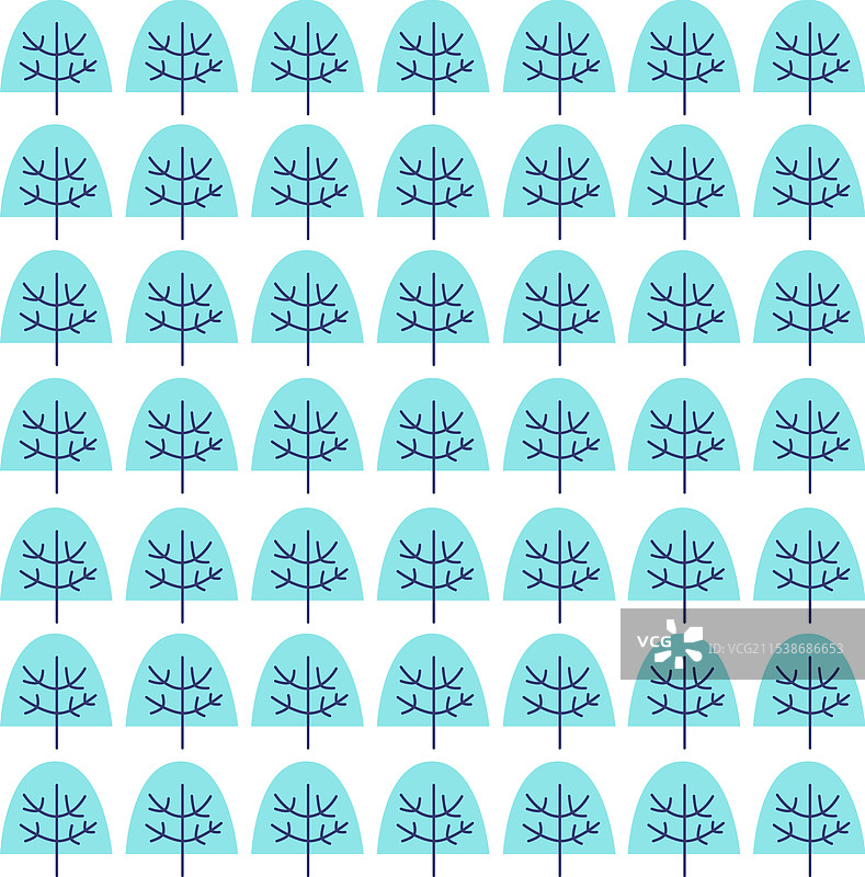 蓝色冬季树木设计图案纹理图片素材