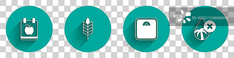 设定饮食计划、小麦、浴室秤和棕榈油图片素材