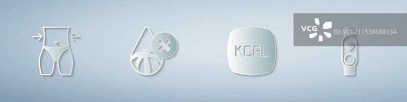 设置女性腰围，棕榈油无添加，卡路里智能管理图片素材