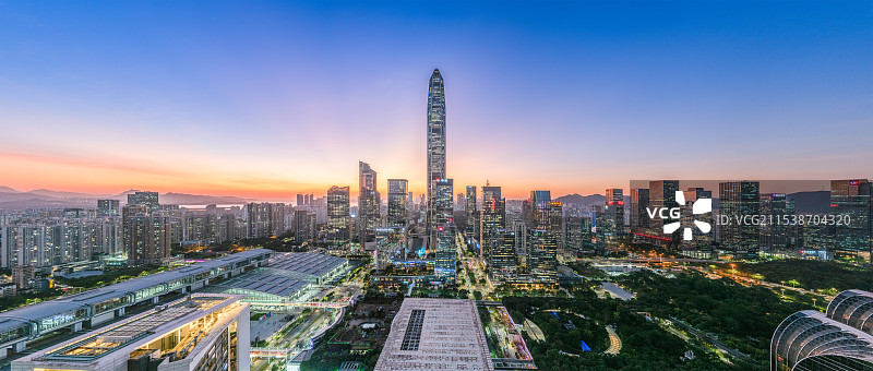 深圳城市天际线风光图片素材