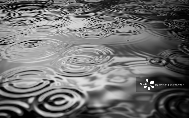 黑色雨水雨滴背景3D渲染图片素材