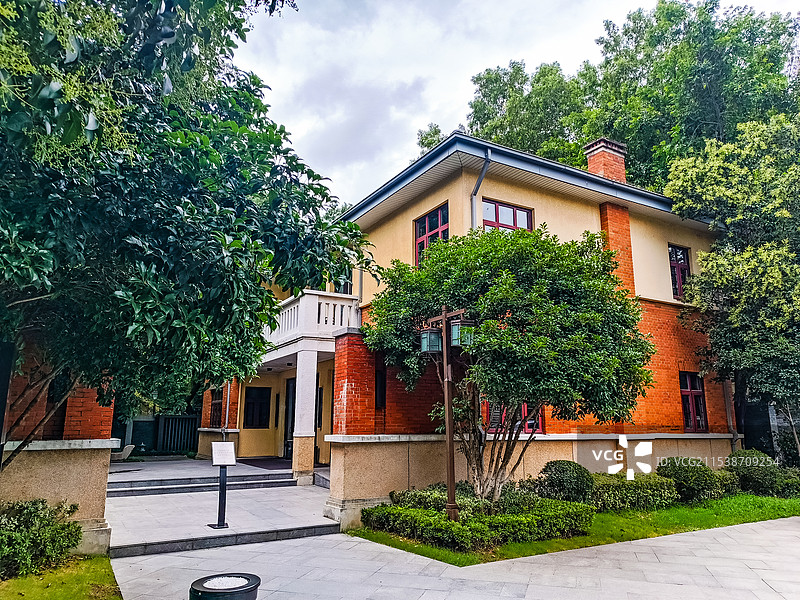南京颐和路颐和公馆小洋楼景色图片素材