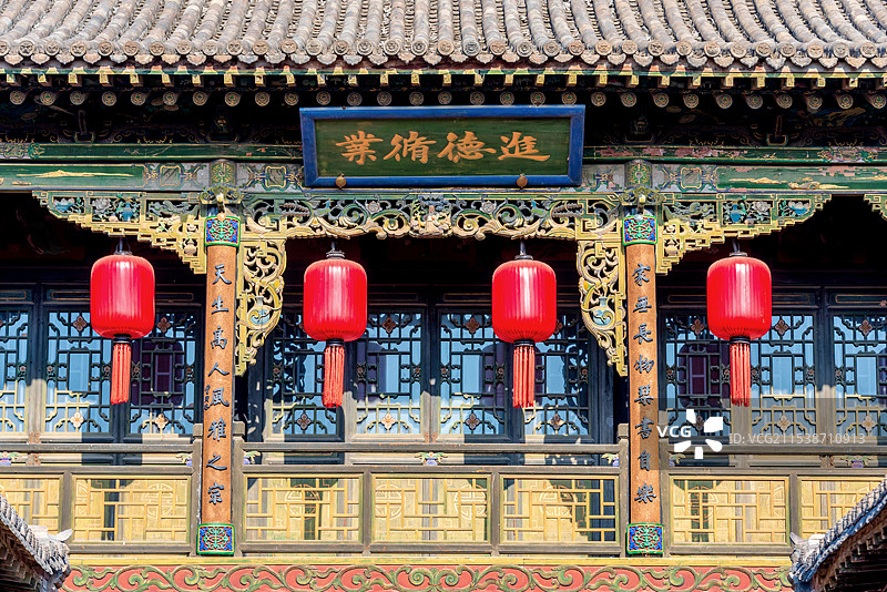 中国山西晋中祁县乔家大院建筑群图片素材