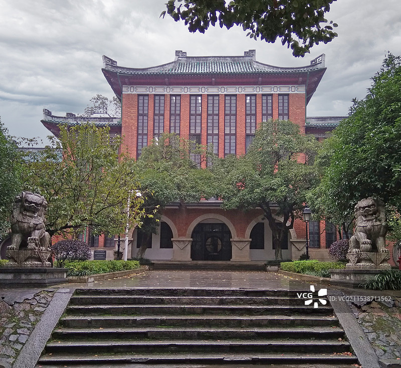 湖南大学的历史建筑图片素材