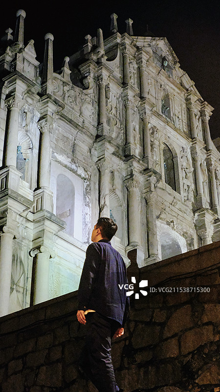 澳门 恋爱巷的夜图片素材