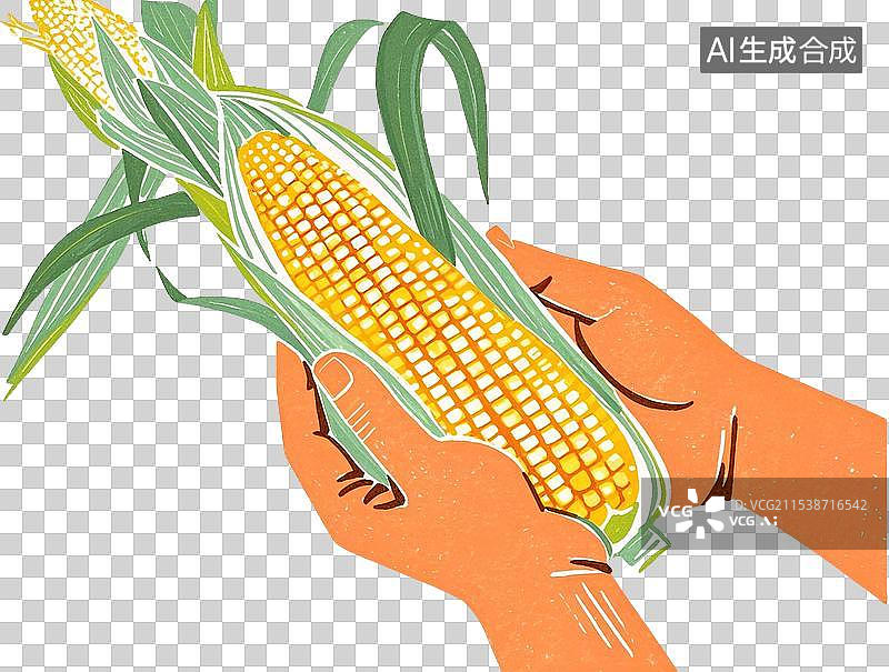 【AI数字艺术】收获的农民免抠插画元素图片素材