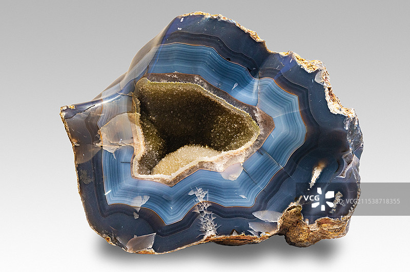 重庆自然博物馆水胆玛瑙矿物标本图片素材