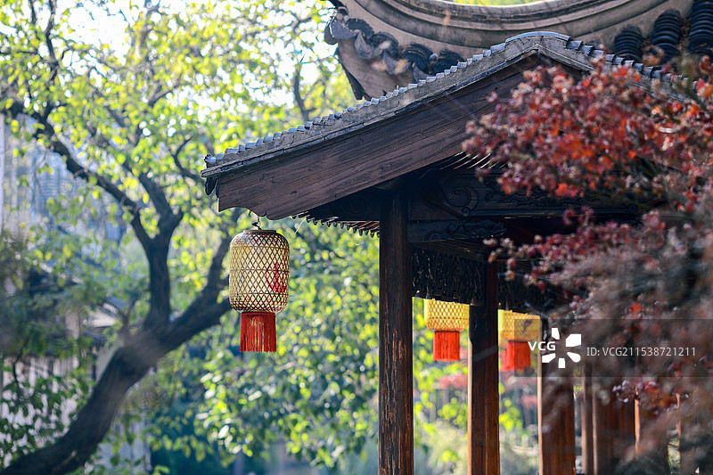 南翔老街秋色图片素材