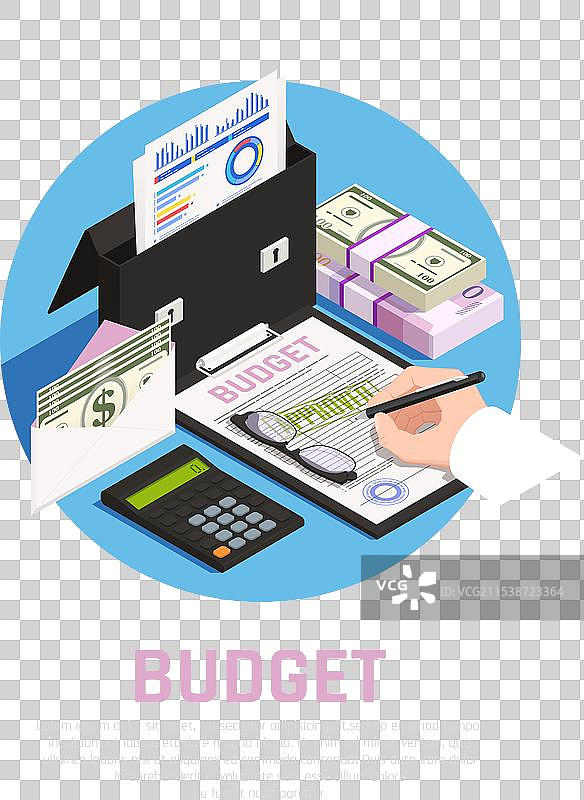 会计预算异构组成图片素材