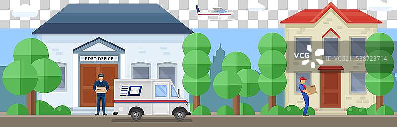 邮政服务组成图片素材