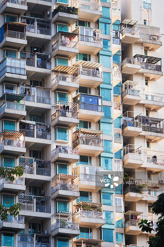 午后的居民楼图片素材