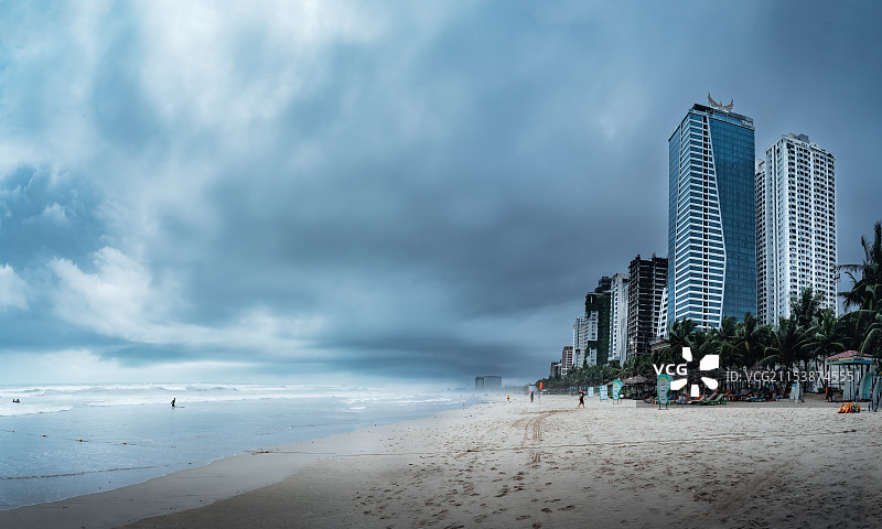 越南岘港美溪沙滩My Khe Beach,Da Nang图片素材