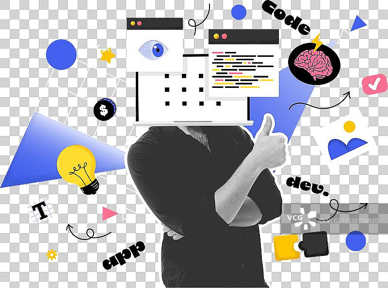 拼贴海报设计 - 开发中图片素材