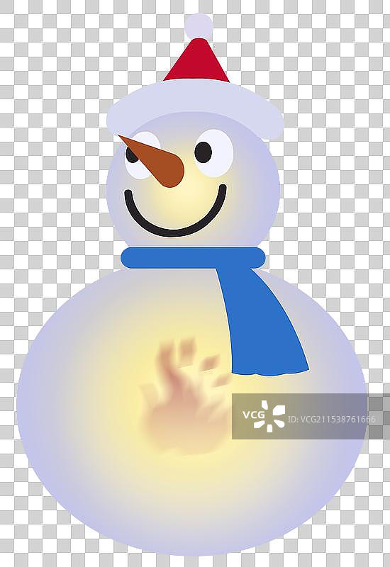 寒冷冬天冬季堆雪人卡通形象灯笼元素素材资讯插画图片素材