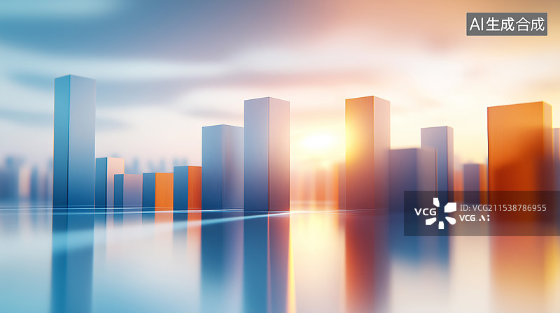 【AI数字艺术】未来都市轮廓图片素材