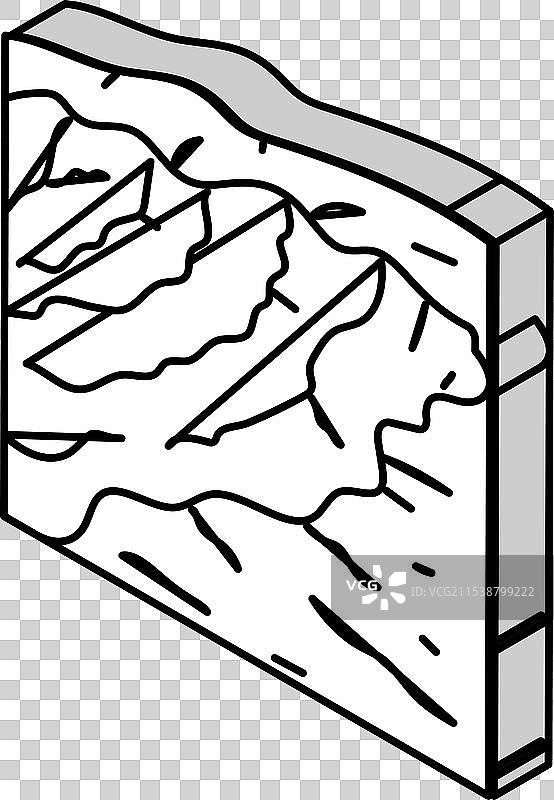 飓风破坏等距图标图片素材