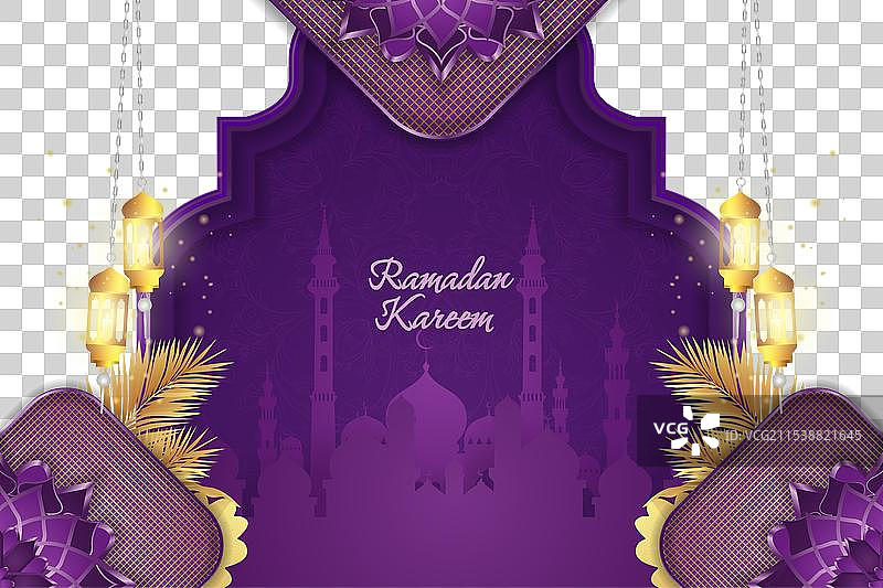 拉马丹快乐的伊斯兰背景图片素材