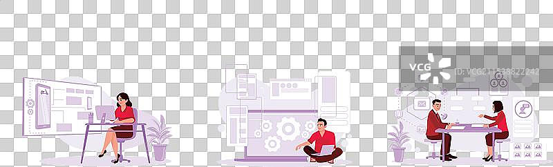 开发新应用程序和软件开发图片素材