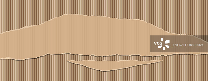 撕裂的波纹纸包装纹理纸板图片素材