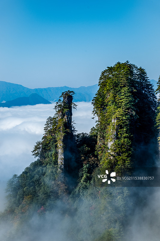燕子岭云海图片素材