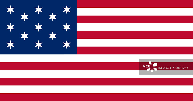 美国第一面官方海军旗帜图片素材