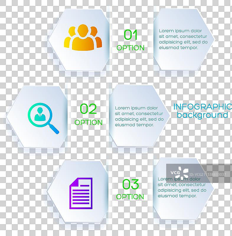 商业选项书签信息图概念图片素材