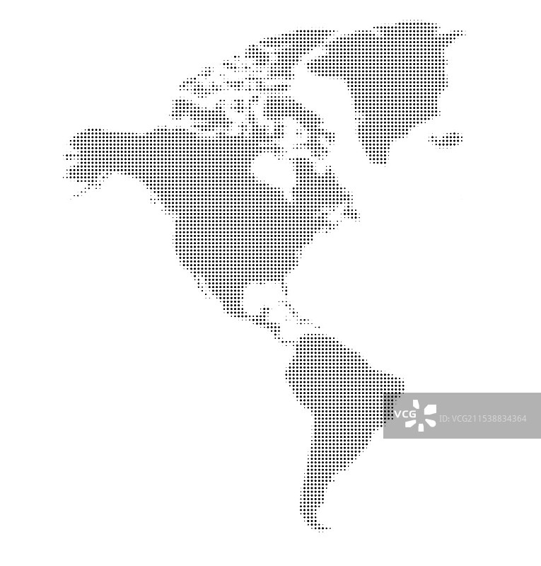 点状半色调世界地图左半球点图片素材