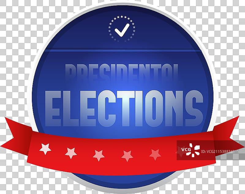 美国总统选举标签图片素材