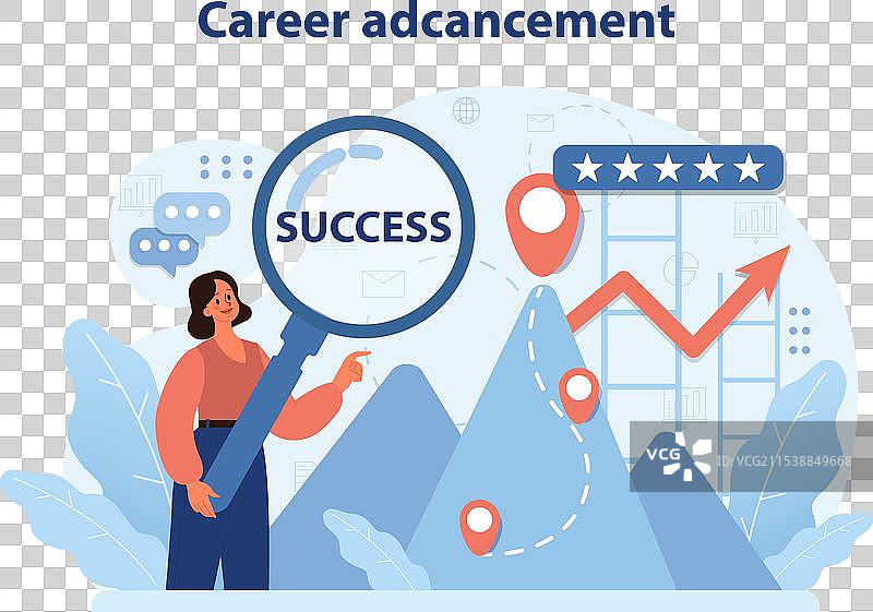 与专业人士的职业发展图片素材