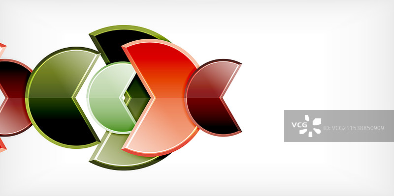 时尚的圆形与三角角度设计图片素材