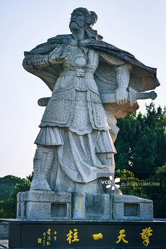 东莞石碣袁崇焕纪念园塑像图片素材