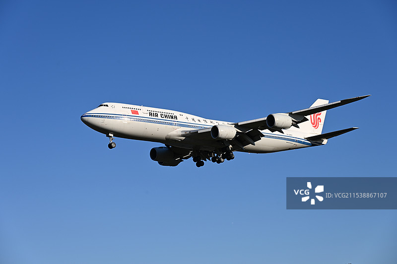 首都机场与中国国航客机图片素材