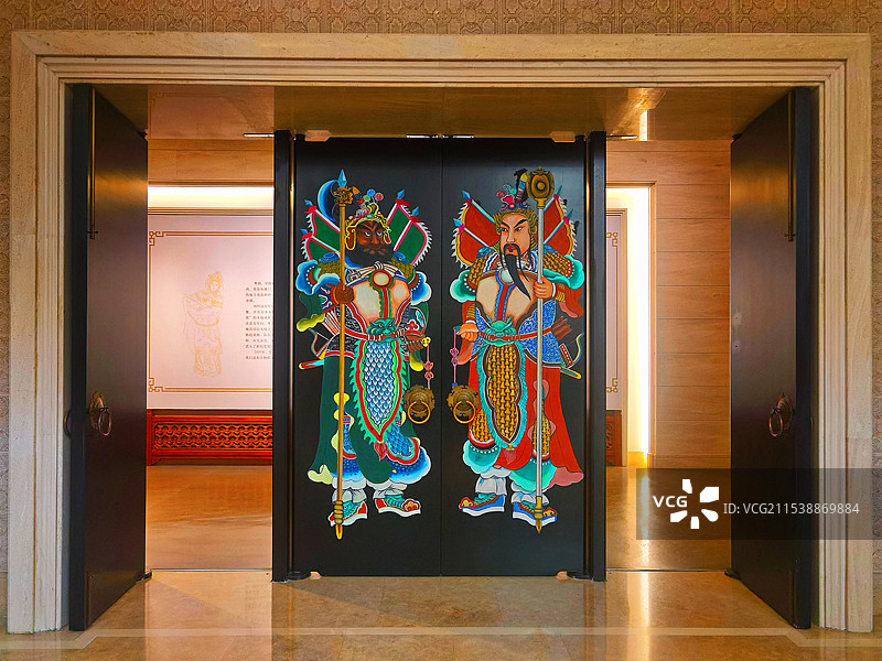 门神秦叔宝尉迟恭图片素材