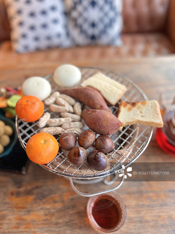 冬日围炉煮茶图片素材