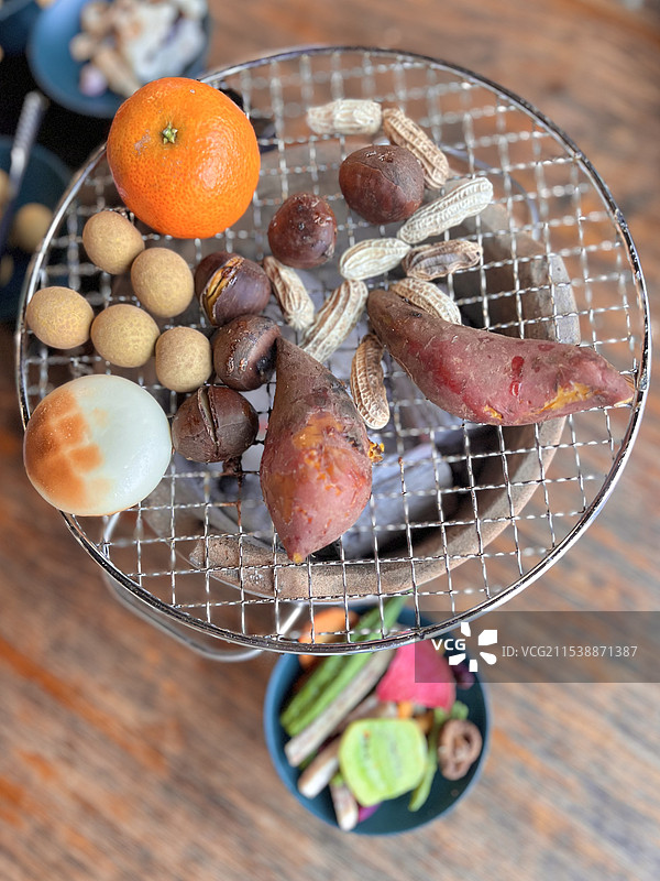 冬日围炉煮茶图片素材