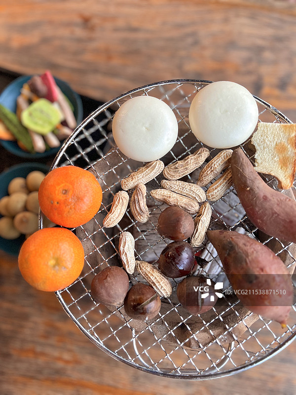 冬日围炉煮茶图片素材