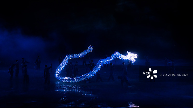 重庆玄天湖《追梦·铜梁龙》舞台剧表演剧照图片素材