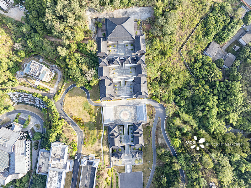 广西崇左市宁明县骆越文化宫航拍风光图片素材