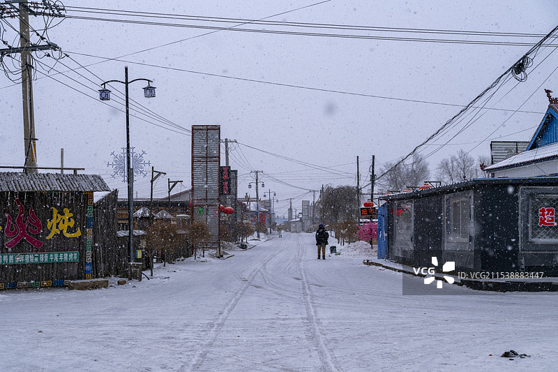 吉林龙潭区雾松岛冬日美景图片素材