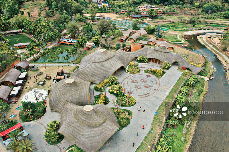 海南五指山市毛纳村图片素材