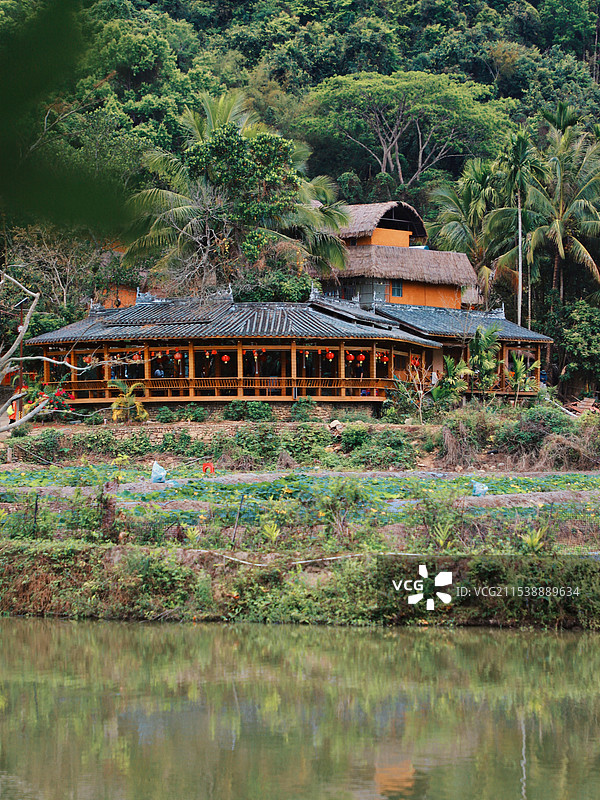 海南五指山市毛纳村图片素材